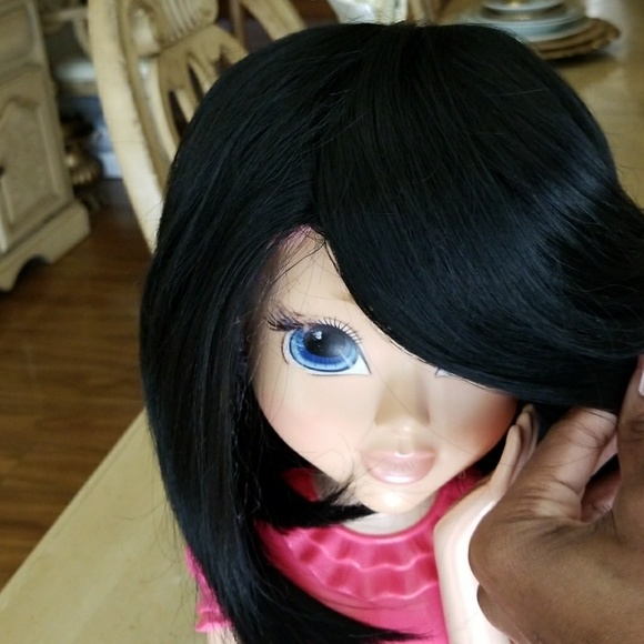 Black Layered Bob Wig main image 8