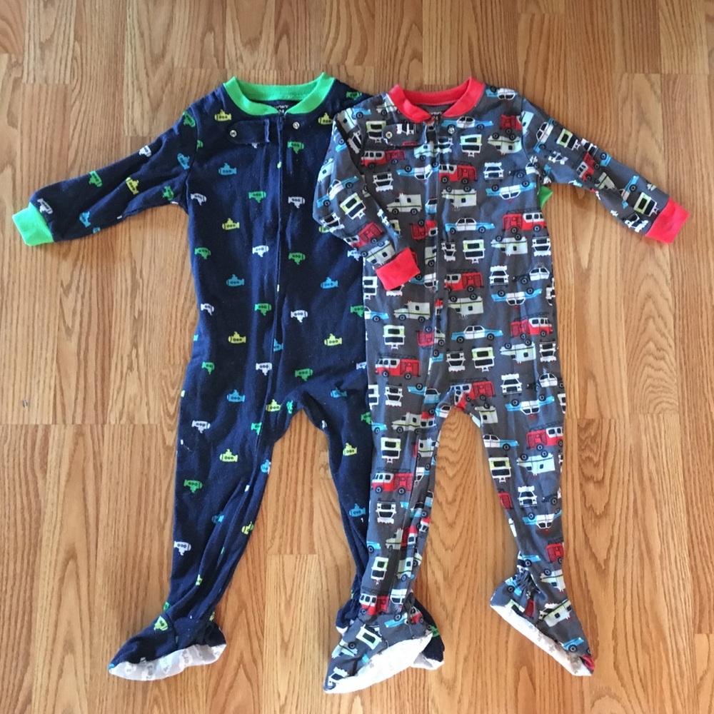 Carters footed pajamas - size 24mo