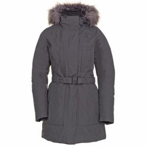 North Face Brooklyn Parka Gray Charcoal Down