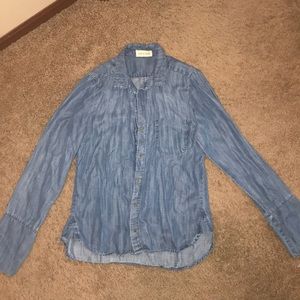 Cloth + Stone detailed Denim Bell Steve Shirt