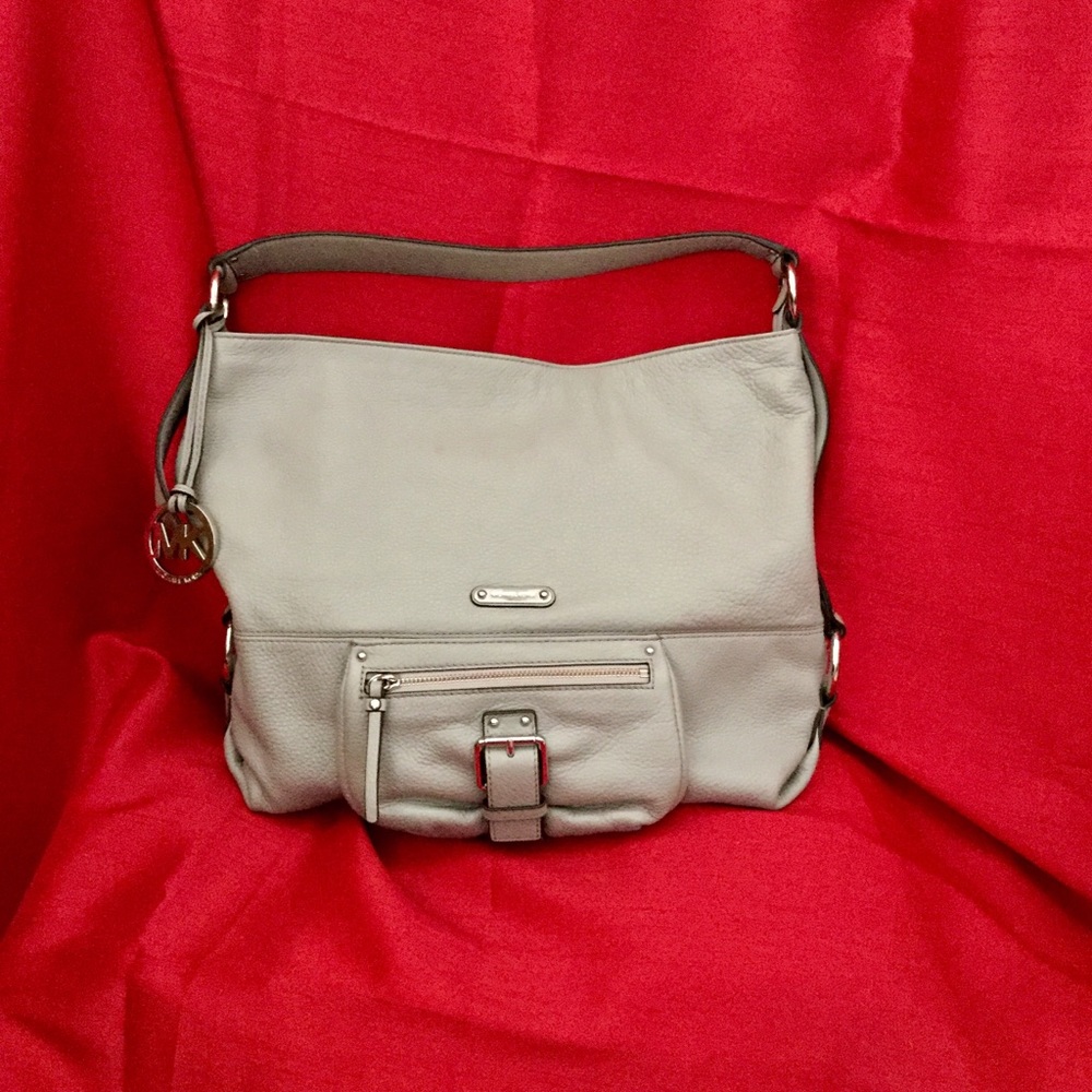 Michael Kors Gray Leather Handbag