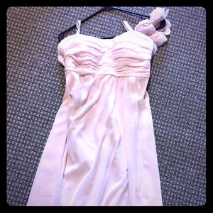 Pink Bill Levkoff Bridesmaid Dress