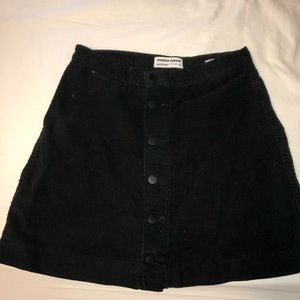 Black Corduroy Skirt