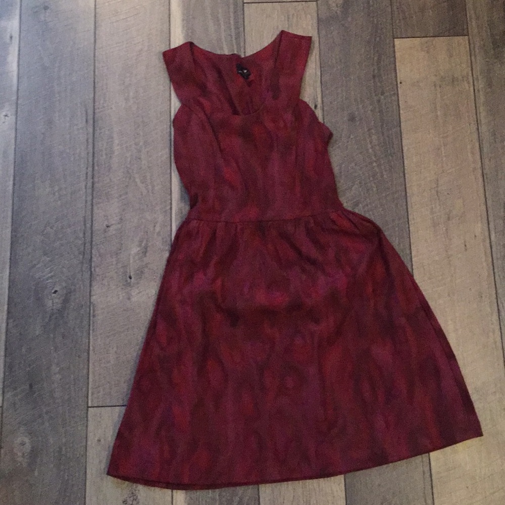Burgundy Urban Renewal Dress - Picture 1 of 3