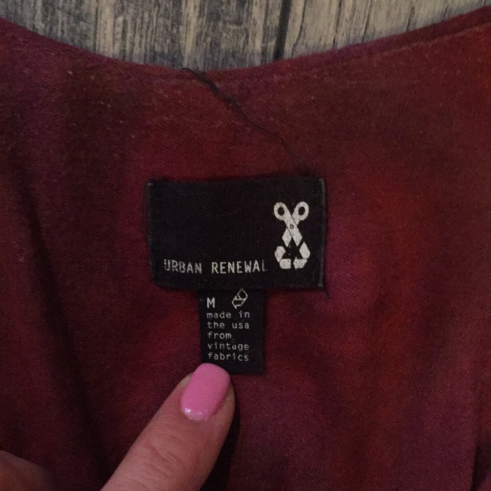 Burgundy Urban Renewal Dress - Picture 2 of 3
