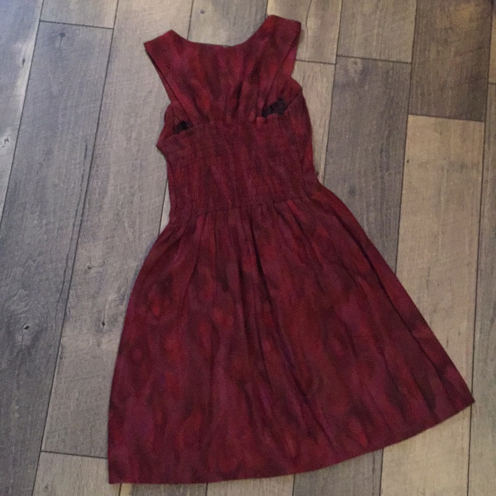 Burgundy Urban Renewal Dress - Picture 3 of 3