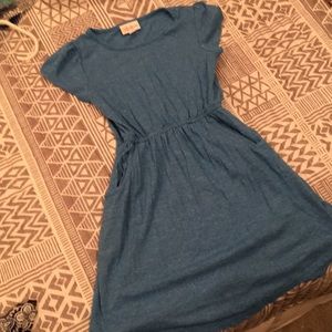 Girls Lularoe blue dress