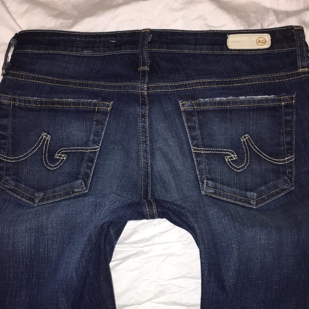 AG ADRIANO GOLDSCHMIED SKINNY STRAIGHT JEANS 27 4