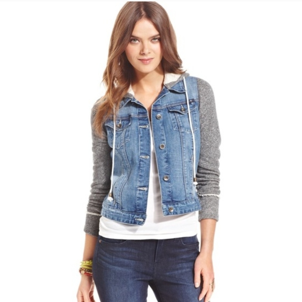 Lucky brand pixie jean sweater acket