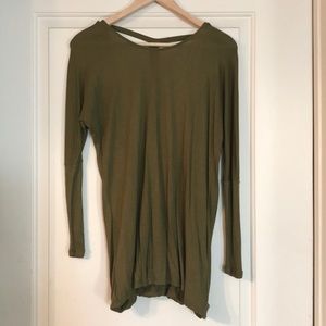 Open back long sleeve