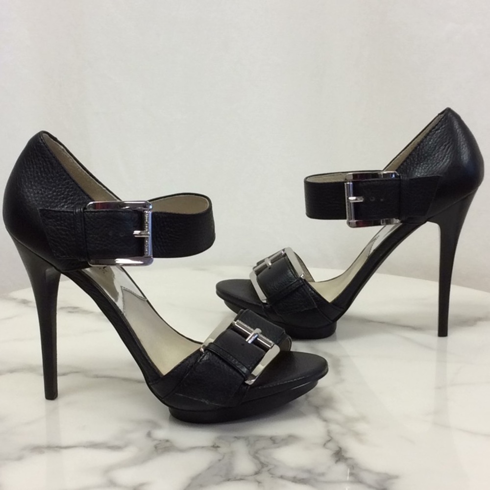 Michael Kors Black Buckle Strap Pump