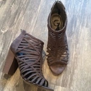 Gray Ankle Booties
