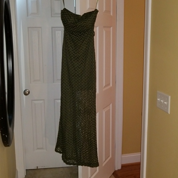 Strapless woven dress - Picture 1 of 5