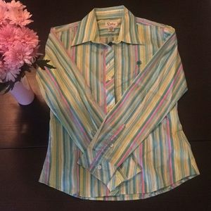 Lilly Pulitzer vintage striped button down