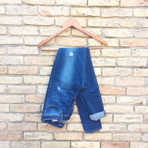 Distressed Dark Wash Jeans