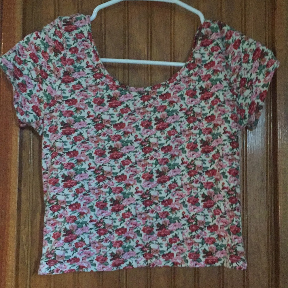 Flower crop top