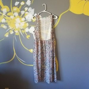 Long Floral Tank Cover up