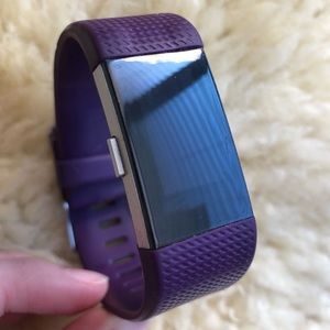💜FLASH SALE Fitbit Charge 2 Plum/Stainless Steel