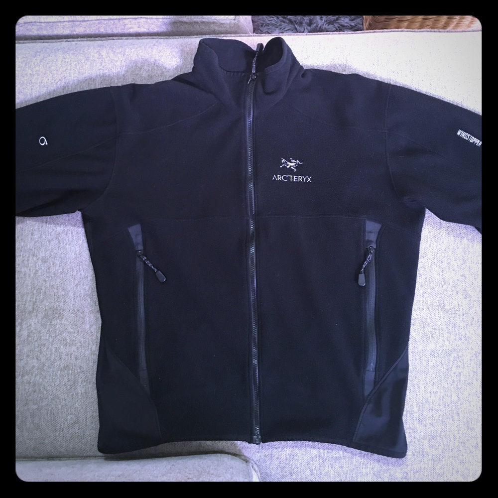 Black Arcteryx Windstopper Jacket