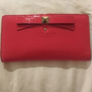 Kate Spade bright pink wallet