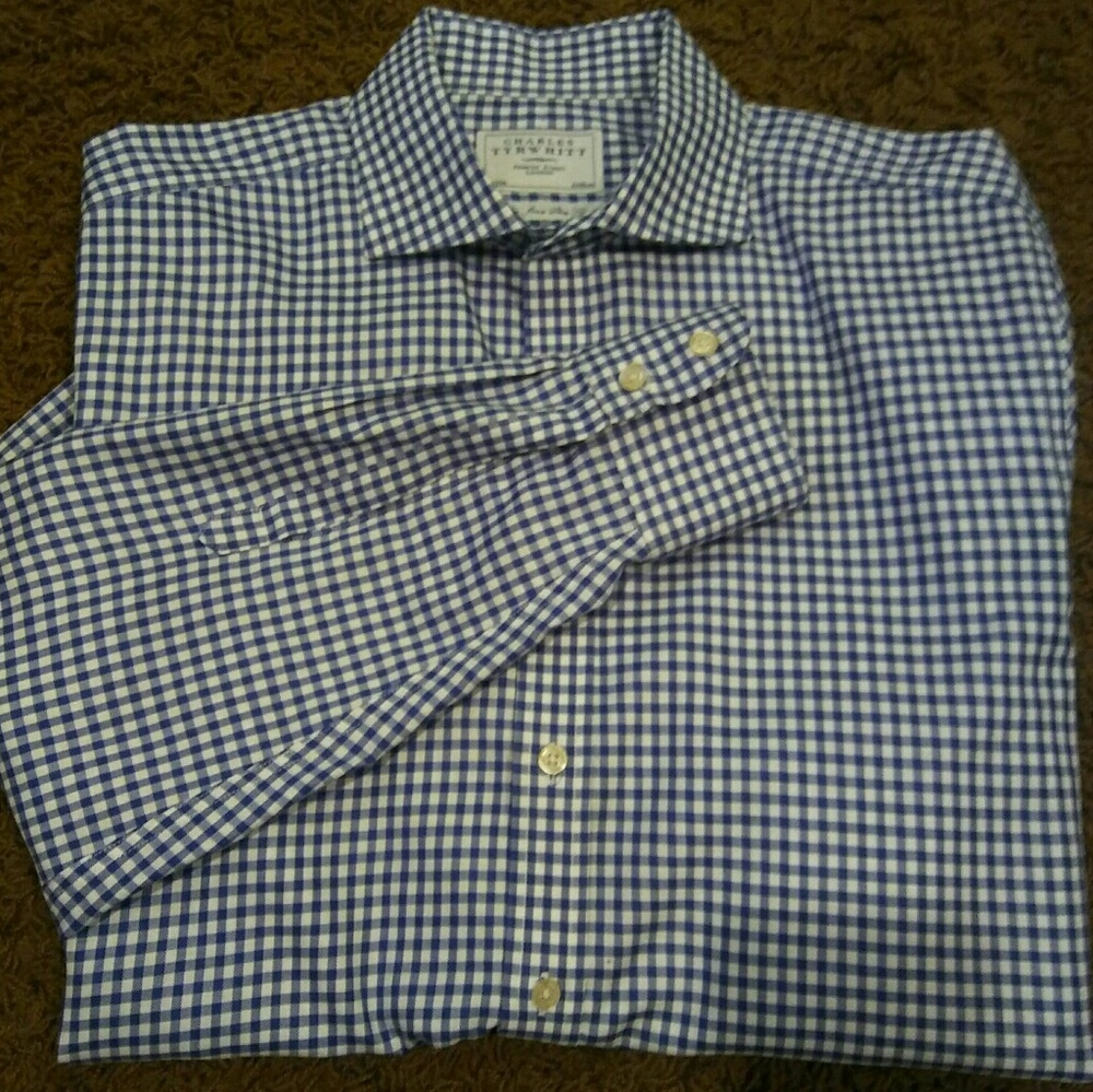 Charles Tyrwhitt Royal Blue Button Down Shirt