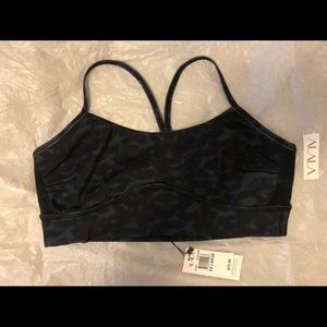 XL blue camo sports bra