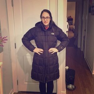 Extra Warm Brown North Face Jacket Large (600)