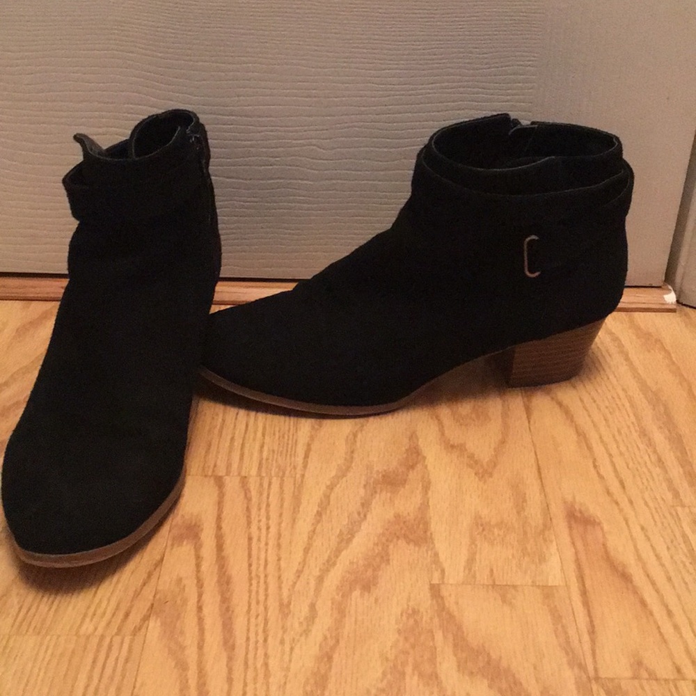 Black Suede Booties