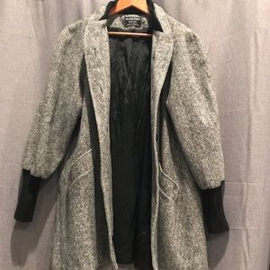 Trendy Puff Sleeved Oversized Pea Coat