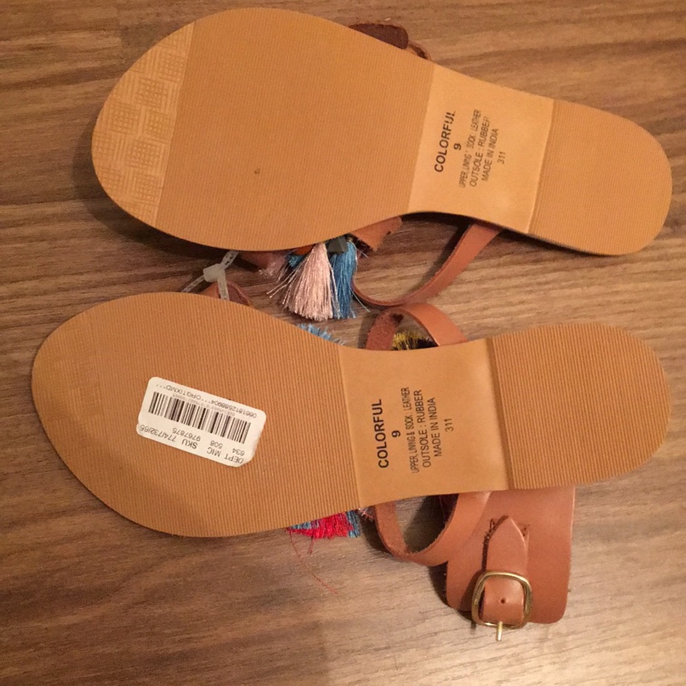 NWT Steve Madden COLORFUL Wmns 9 Sandal - Picture 5 of 9