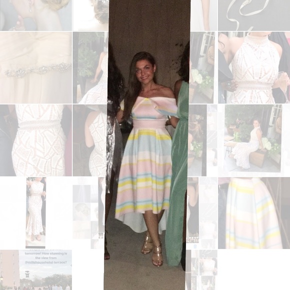 Off the shoulder, high/low formal dress - Picture 2 of 6