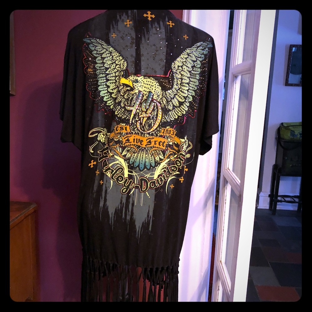Reserved! Women’s Harley Davidson  Fringe Cardigan