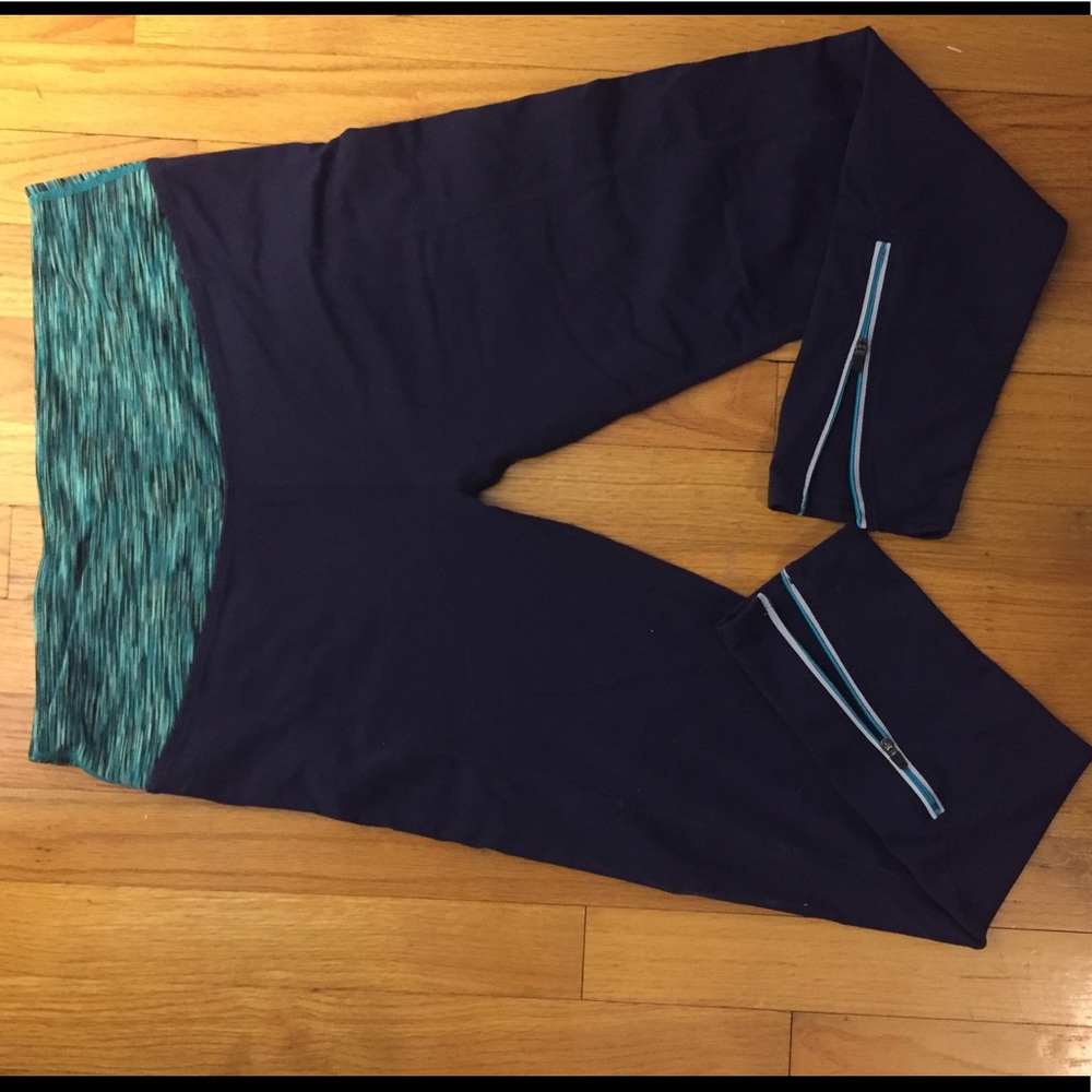 Fabletics navy workout tights