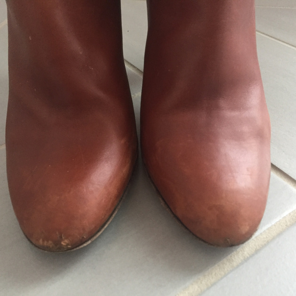 Coach Monika Leather Boots sz 7.5 legacy stripe - Picture 6 of 8