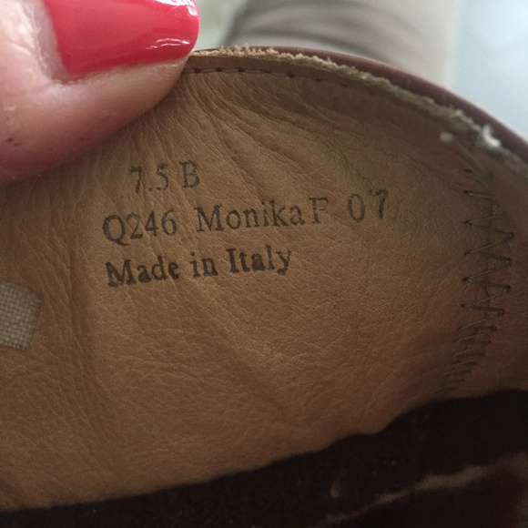 Coach Monika Leather Boots sz 7.5 legacy stripe - Picture 3 of 8