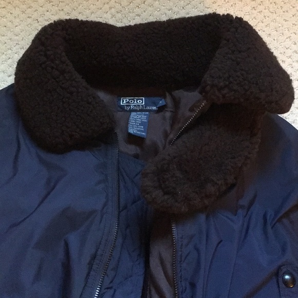 Polo Ralph Lauren Down Jacket w Fur Collar - Picture 2 of 3