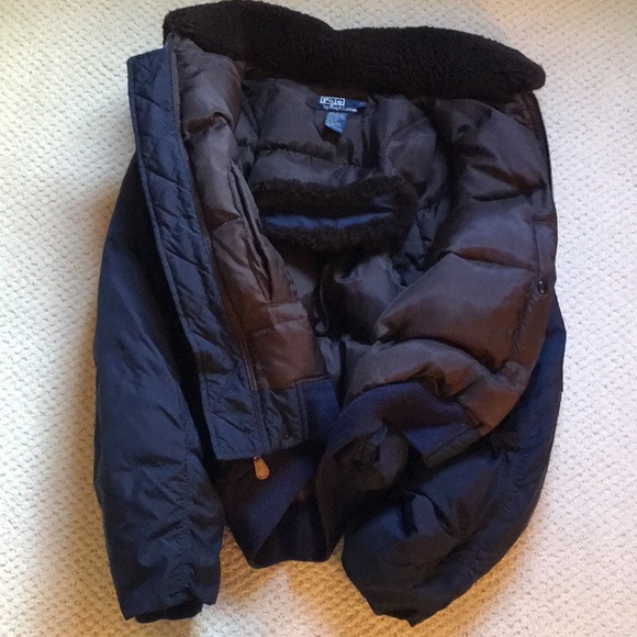 Polo Ralph Lauren Down Jacket w Fur Collar - Picture 3 of 3