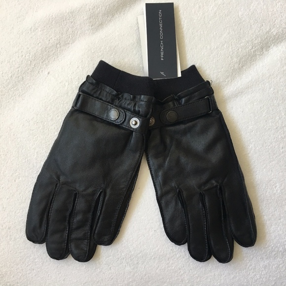 French Connection Leather Glove Men Size S/M - Picture 1 of 4