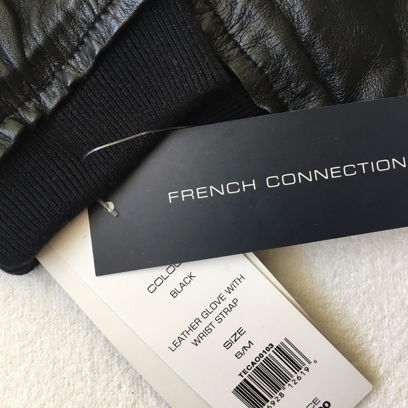 French Connection Leather Glove Men Size S/M - Picture 4 of 4