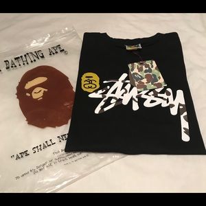 Brand New “A BATHING APE” Tee Shark Mouth