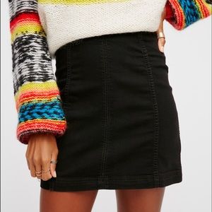 Free people modern femme black skirt
