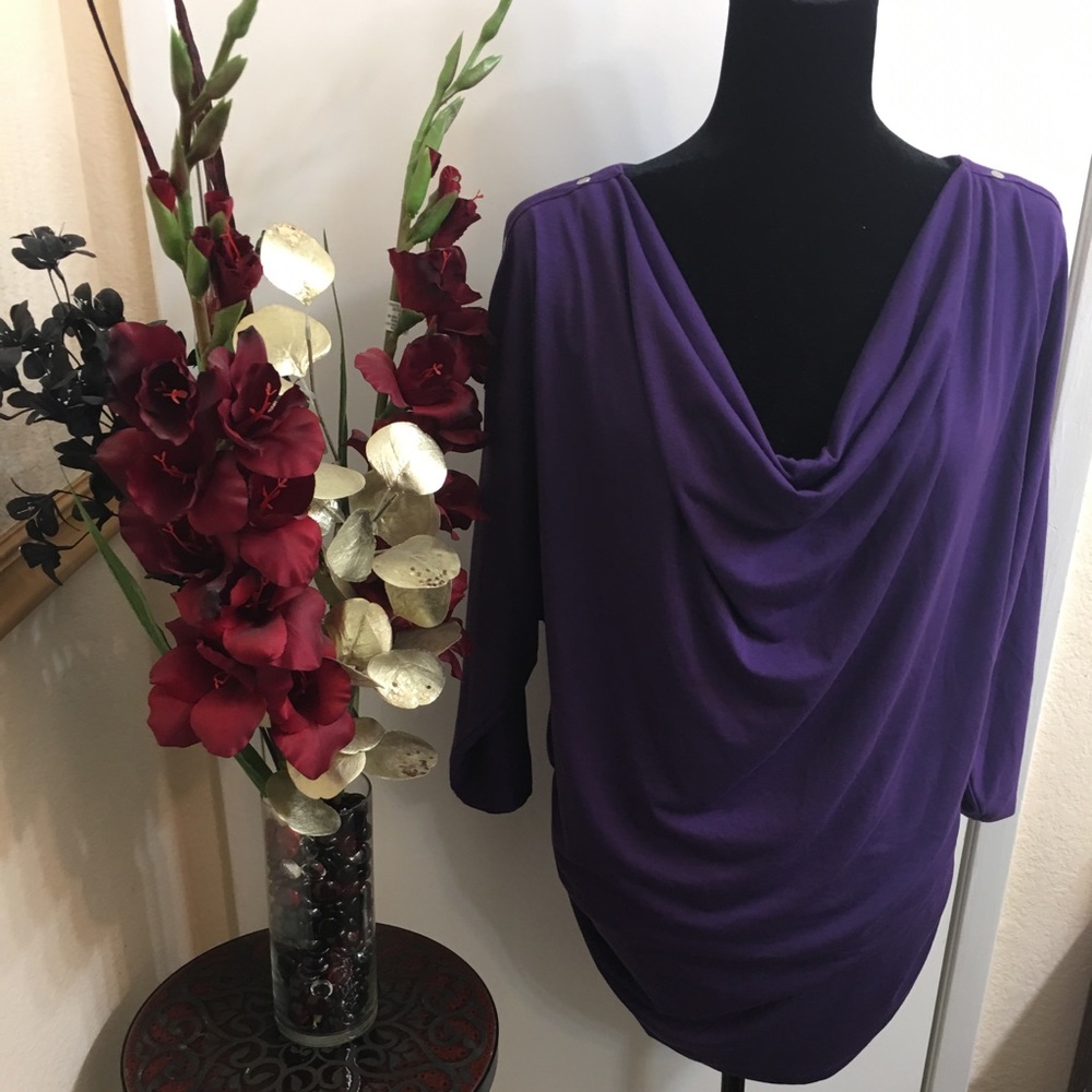 🖤Beverly Drive Draped Neckline Blouse🖤