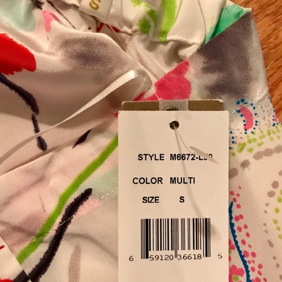 NWT matty m silk halter multi color - Picture 4 of 5