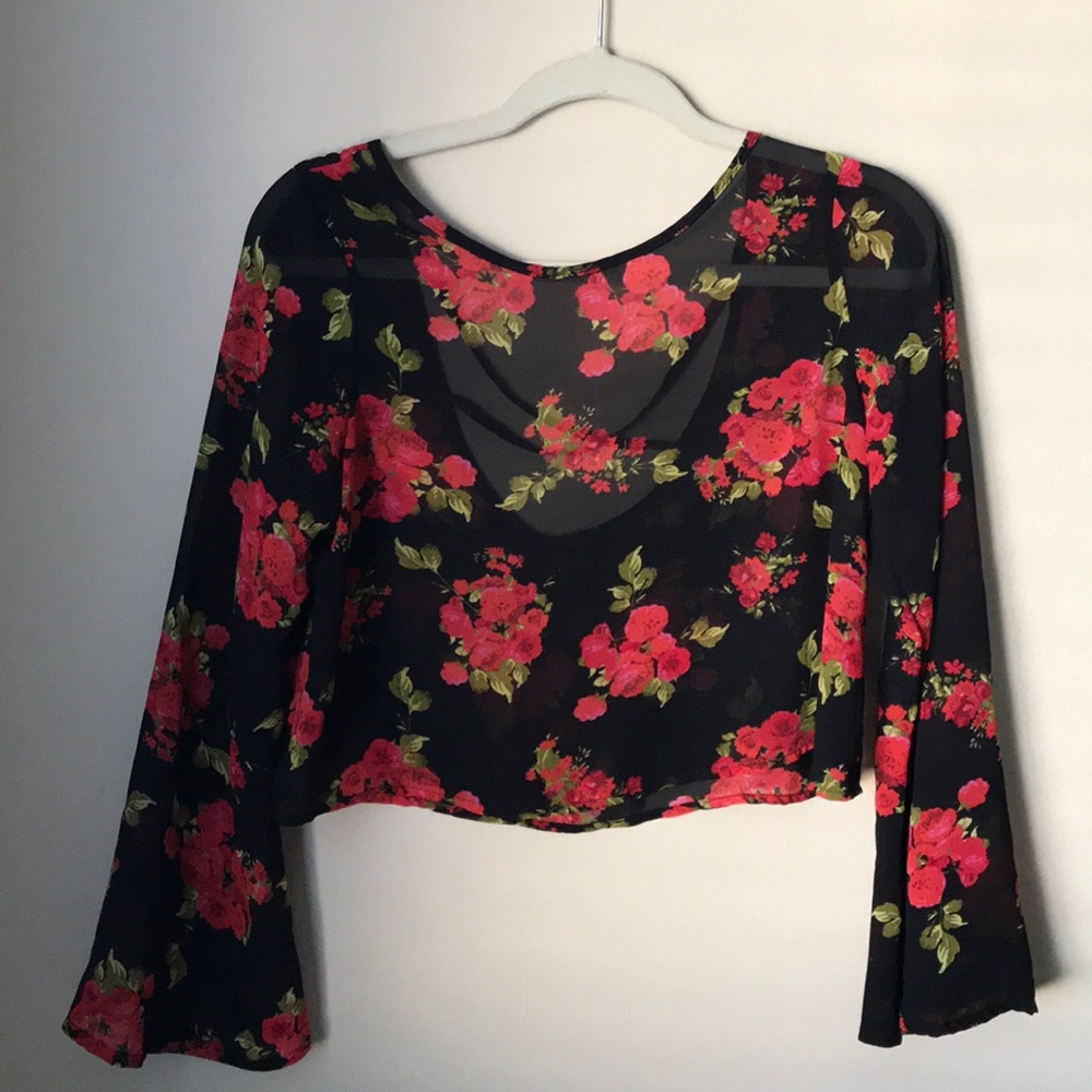 Floral see through Blouse