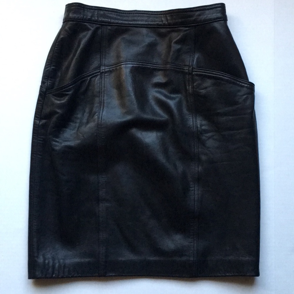 Gruno & Chardin Leather Skirt
