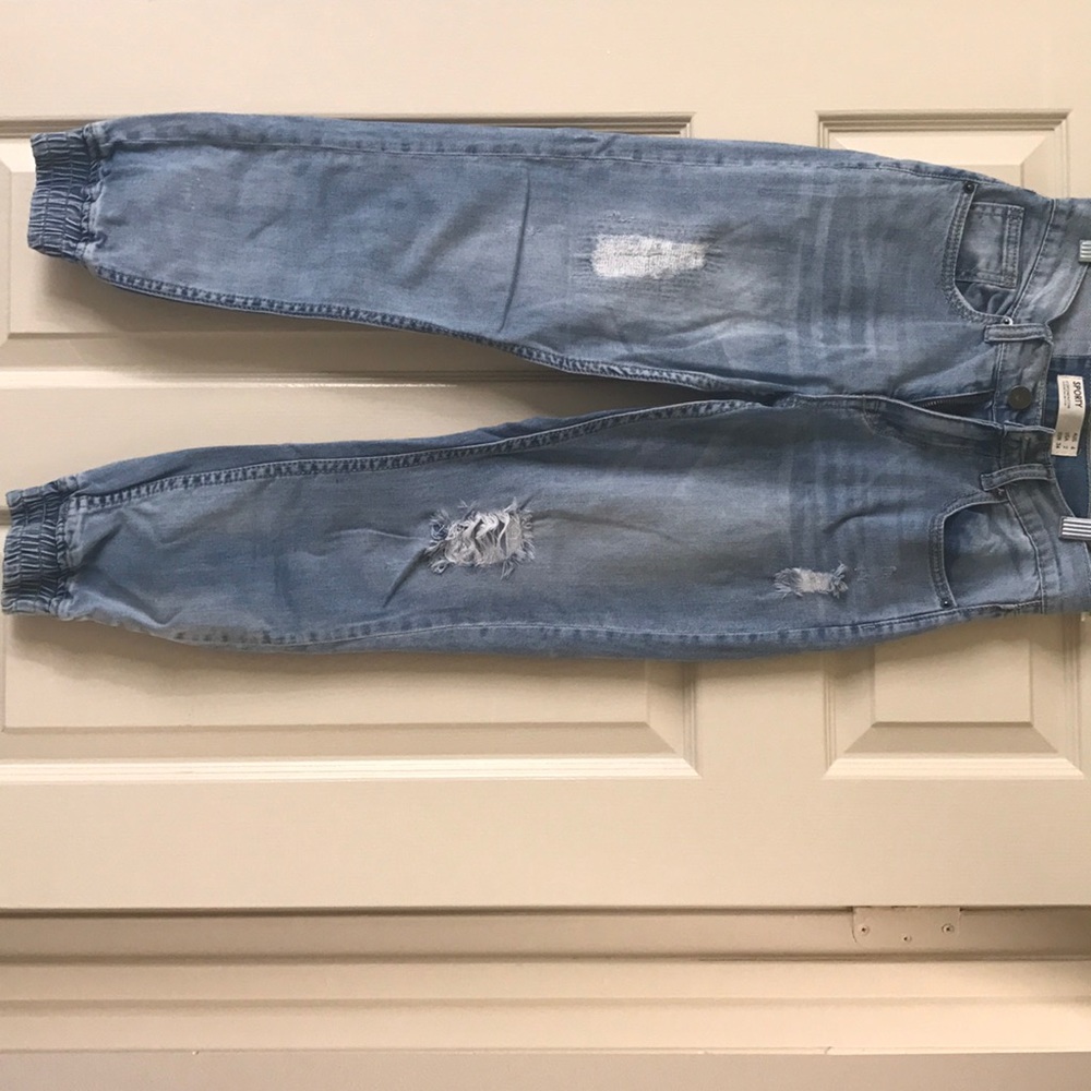 Denim Sporty Joggers