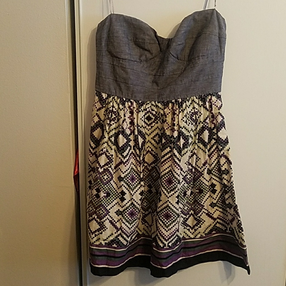 Exposed zipper dress