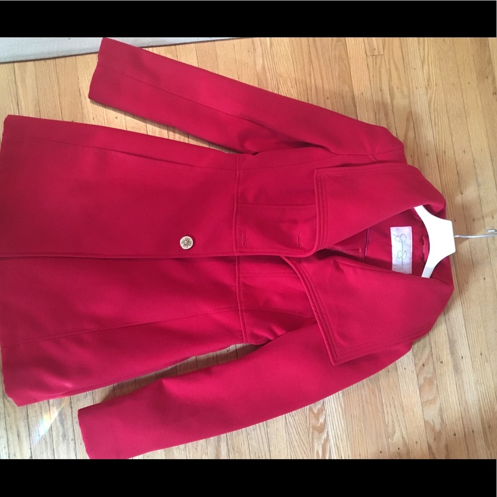 Beautiful red pea coat 💗sale💗