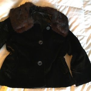 💋Vintage Dress Jacket with Beautiful Fur Collar