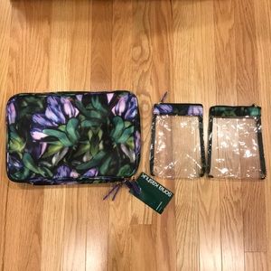 Sonia Kashuk Bags - Sonia Kashuk 3 Piece Purple Floral Weekender Sonia Kashuk Bags - Sonia Kashuk 3 Piece Purple Floral Weekender
